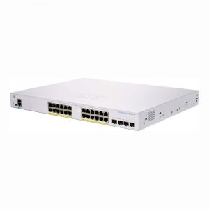CBS350-24FP-4G Cisco Business 350 Series CBS350-24FP-4G 24 x RJ-45 Ports PoE+ 10/100/1000Base-T 4 x SFP Ports Layer 3 Managed Rack-mountable Gigabit Ethernet Network Switch
