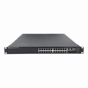 CGRY2 Dell PowerConnect 7024 24-Port 10/100/1000Mb RJ-45 + 4-Port SFP Combo Layer 3 Managed Gigabit Ethernet Switch