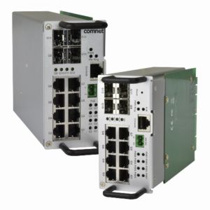 CNGE12FX4TX8MS/TS2 ComNet 8x1000Base-TX + 4x100/1000Base-FX Layer 2 Managed Switch