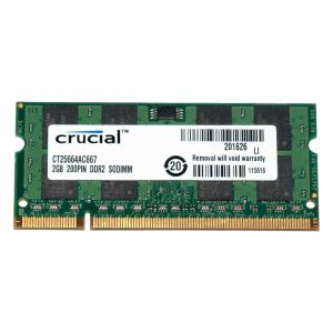 CT25664AC667 Crucial 2GB DDR2-667 PC2-5300 200-Pin SODIMM RAM