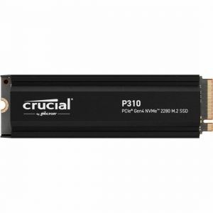 CT2000P310SSD5 Crucial P310 2TB PCIe Gen 4.0 x4 NVMe M.2 2280 Internal Solid State Drive with Heatsink