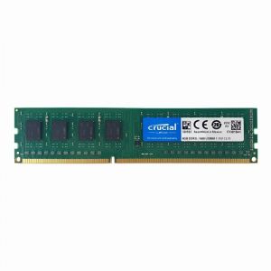 CT12864BA160B Crucial 1GB DDR3-1600/PC3-12800 UDIMM 240-Pin CL11 1Rx8 Non-ECC Unbuffered Memory Module