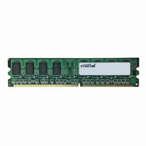 CT51272AV80E Crucial 4GB DDR2-800MHz PC2-6400 ECC Registered CL5 1.8V 240-Pin DIMM Low Profile Memory Module