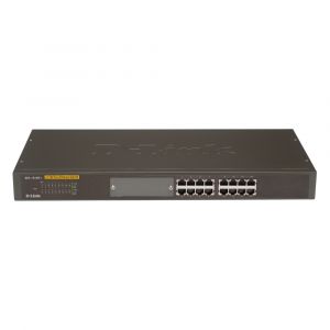 DES-1016R+ D-Link 16-Port 10/100Base-TX Layer 2 Unmanaged Rack-Mount Switch