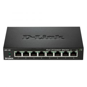 DES-108/B D-Link 8-Port 10/100Base-TX Layer 2 Unmanaged Fast Ethernet Switch