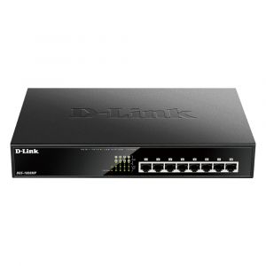 DGS-1008MP D-Link 8-Port PoE 10/100/1000Base-T Layer 2 Unmanaged Gigabit Switch