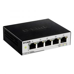 DGS-1100-05 D-Link 5-Port Gigabit Ethernet Switch Energy-Efficient Fanless