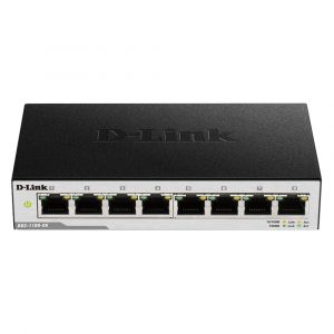 DGS-1100-08 D-Link 8-Port Fast Ethernet 10/100 Switch Fanless