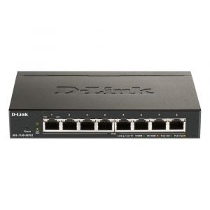 DGS-1100-08P D-Link 8-Port Gigabit PoE+ Managed Switch Fanless