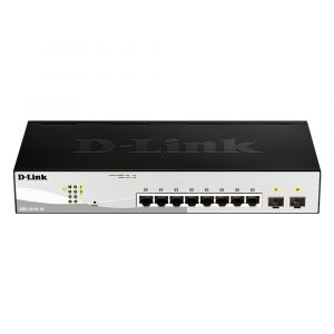 DGS-1210-10MP D-Link 8-Port Gigabit PoE+ Managed Switch with 2 SFP Slots