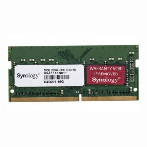 D4ES01-16G Synology 16GB DDR4-2666MHz PC4-21300 ECC Unbuffered SoDimm CL19 260-Pin 2Rx8 1.2V Memory Module