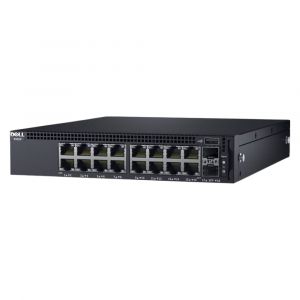DN_X1018P_1.1 Dell X1018P 16-Port + 2 SFP PoE Layer 2 Managed Switch