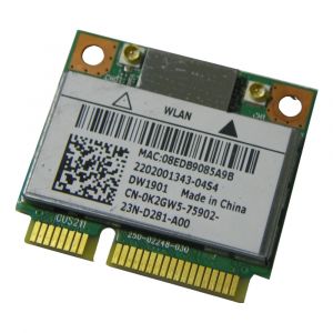 K2GW5 Dell 802.11b/g/n Wi-Fi + Bluetooth Half-Mini Combo WLAN Card