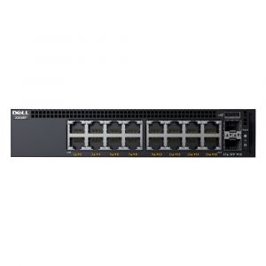 KFPJG Dell X1018P 16-Port + 2 SFP Layer 2 Managed Switch Rack-Mountable