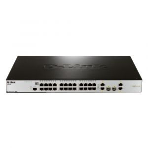 DES-3200-28P D-Link 28-Port PoE+ Gigabit Managed Layer 2/3 Switch