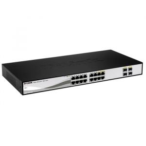 DGS-1210-16 D-Link 16-Port Gigabit 4 Combo SFP Smart Managed Switch
