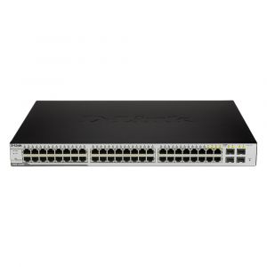 DGS-1248T D-Link 48-Port PoE 1G RJ-45 + 4 Combo SFP Layer 2 Managed Switch