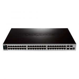 DGS-3420-52P D-Link 48-Port 81W PoE 176Gbps Managed Stackable Gigabit Switch