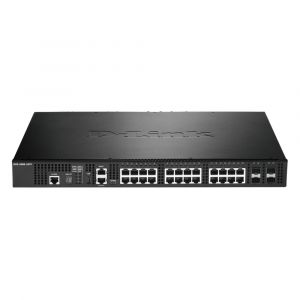 DXS-3400-24TC D-Link 20-Port 10GBase-T 4 Combo SFP+ Layer 3 Managed Stackable Switch