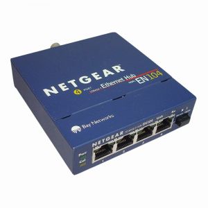 EN104 Netgear 4 x Ports 10Base-T + 1 x Ports 10Base-2 Desktop Ethernet Hub