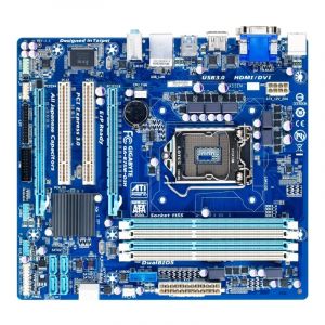 GA-B75M-D3H Gigabyte Intel B75 LGA 1155 Micro ATX SATA 6Gb/s USB 3.0 DDR3 1600 Motherboard