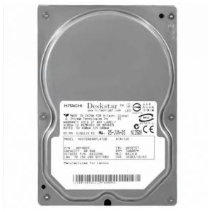 HDS728040PLAT20 Hitachi DESKSTAR 40GB 7200RPM 2MB Cache IDE/ATA-100 40-Pin 3.5-inch Hard Drive