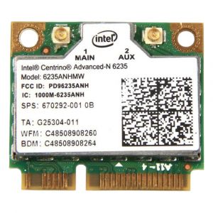 670292-001 HP Intel Centrino Advanced-N 6235 802.11a/b/g/n Wi-Fi + Bluetooth 4.0 Mini PCIe Card