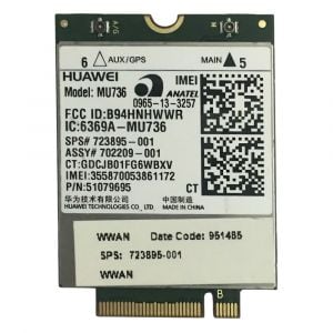 723895-001 HP Mini PCI MU736 HS3114 HSPA+ GPS Wireless Module with Mobile Broadband