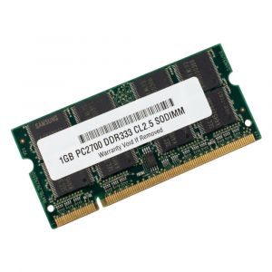31P9834 IBM 1GB DDR-333 PC2700 Non-ECC Unbuffered 200-Pin SODIMM Memory