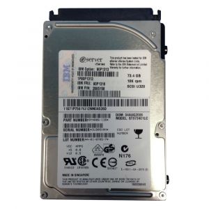 90P1313 IBM 73.4GB 10,000RPM SCSI 320MB/s 2.5-inch HDD