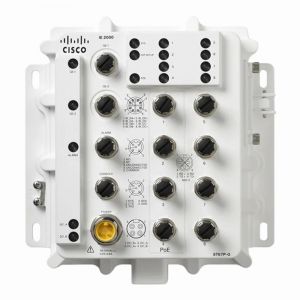 IE-2000-8T67P-G-E Cisco Industrial Ethernet 2000 IP67 Series 8 x Ports PoE+ 10/100Base-T + 2 x Ports GbE Layer 2 Managed Fast Ethernet Network Switch
