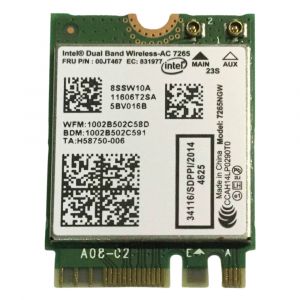 00JT464 Lenovo Dual Band Wireless-AC 7265NGW Wi-Fi Card Bluetooth 4.0 M.2