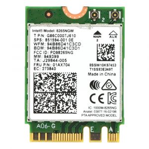 01AX704 Lenovo 802.11ac Dual Band Wireless-AC 8265 NGFF 867Mb/s WiFi Bluetooth 4.2 Network Card