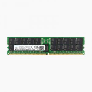 M321R8GA0BB0-CQKZJ Samsung 64GB DDR5 PC5-38400 4800MHz RDIMM ECC CL40 1.1V Dual Rank x4 288-Pin Memory Module