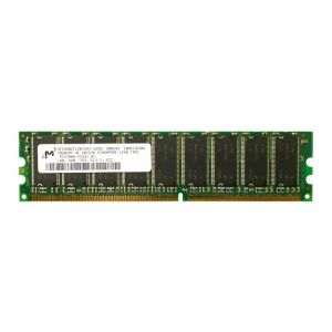 MT18VDDT12872AG-335D1 Micron 1GB PC2700 DDR-333MHz ECC Unbuffered CL2.5 184-Pin DIMM Dual Rank Memory Module