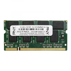 MN1024SD1-333 PNY 1GB PC2700 DDR-333MHz non-ECC Unbuffered CL2.5 200-Pin SoDimm Memory Module