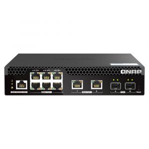 QSW-M2106R-2S2T-US QNAP 10GbE and 2.5GbE Layer 2 Web Managed Switch