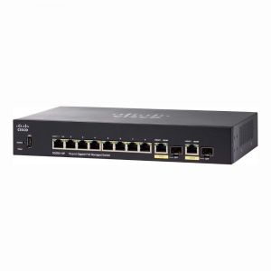 SG350-10P-K9-NA Cisco SG350-10P 10-Port SFP 10/100/1000Base-T PoE+ Manageable Layer 3 Rack-mountable Gigabit Ethernet Switch