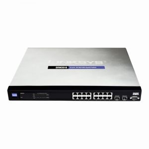 SRW2016-SG Linksys SRW2016 16-Port Gigabit Ethernet Switch with 2 x SFP Mini-GBIC Shared Ports