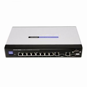 SRW208P-SG Linksys Small Business SRW208MP 8 x RJ-45 Ports PoE 10/100Base-TX + 2 x SFP Ports Layer 3 Managed Rack-mountable Fast Ethernet Network Switch