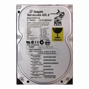 ST39111A Seagate Barracuda 9.1GB 7.2K RPM Ultra ATA/66 2MB Cache 3.5-Inch Hard Disk Drive