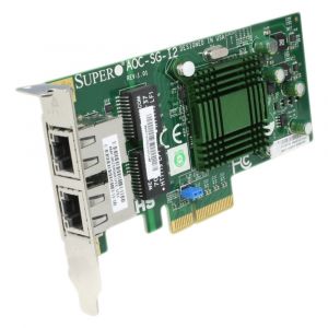 AOC-SG-I2 Supermicro 2-Port 1GB RJ45 PCIe 1000Base-T Network Card