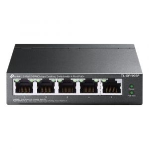 TL-SF1005P TP-Link 5-Port 1GBase-T PoE+ Desktop Switch
