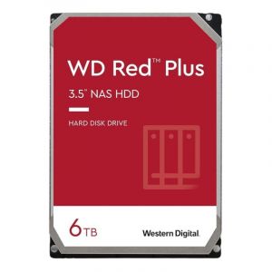 WD60EFRX Western Digital Red Plus 6TB 5.4K RPM  6Gb/s SATA 64MB Cache 3.5" NAS Hard Drive