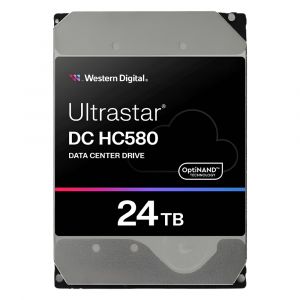 WUH722424ALE604 Western Digital Ultrastar DC HC580 24TB 7.2K RPM SATA 6Gb/s 512MB Cache 512e 3.5-Inch Enterprise Hard Drive