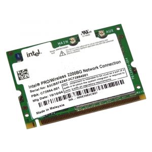 WM3B2200BG Intel PRO/Wireless 2200BG MiniPCI 802.11b/g Wi-Fi Card