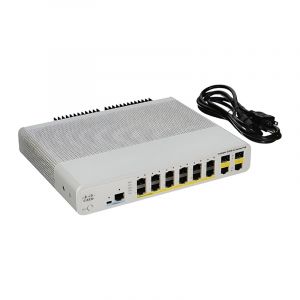 WS-C2960C-12PC-L Cisco Catalyst 12-Ports Manageable 12x POE 2x Expansion Slots 10/100/1000Base-T 10/100Base-TX PoE Ports Ethernet Switch