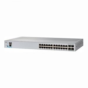 WS-C2960L-24TS-LL Cisco Catalyst 2960-L Series 2960L-24TS 24 x RJ-45 Ports 10/100/1000Base-T + 4 x SFP Ports Layer 2 Managed 1U Rack-Mountable Gigabit Ethernet Network Switch