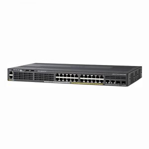 WS-C2960X-24PSQ-L Cisco Catalyst 2960-X Series C2960X-24PS 24 x RJ-45 Ports PoE 10/100/1000Base-T + 4 x SFP Ports Layer 3 Managed 1U Rack-Mountable Gigabit Ethernet Network Switch