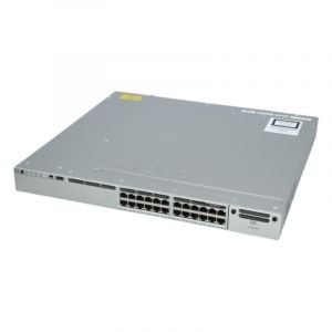 WS-C3850-24P-L Cisco Catalyst 3850 Series PoE+ 24 x Ports SFP+ 10GBase-T Layer 3 Managed 1U Rack-Mountable Gigabit Ethernet Network Switch